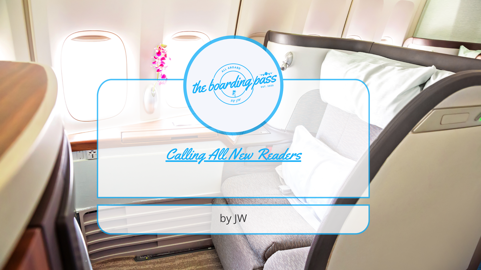 Calling All New Readers In Economy Or First Class
