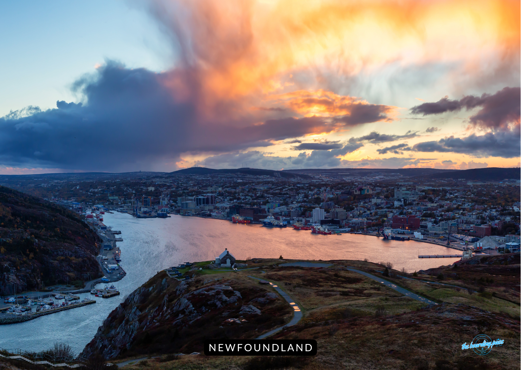 Looking out to the port of Newfoundland